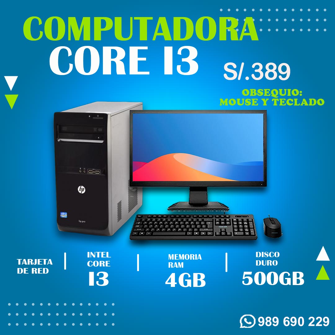 computadora core i3 